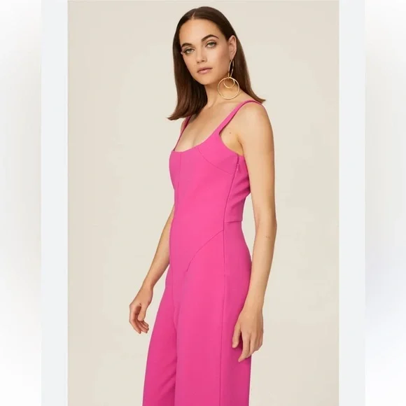 Esteban Cortazar Collective Scoop Neck Jumpsuit in Pink - Picture 2 of 12